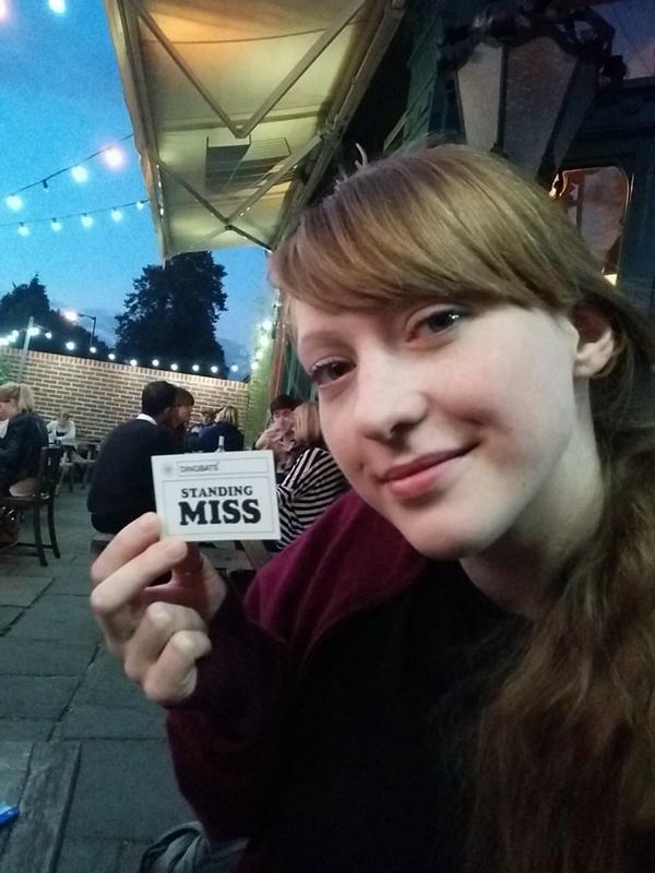 BloodyRedhead's tweet photo. Playing a game of Dingbats with some friends and they found Me holding this card amusing. ;) http://t.co/7cASQGaTwh