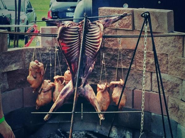 GrubGirlRVA's tweet image. Hair and clothes still linger with smokiness. Thanks #beastfeast for a meaty good time #openflame