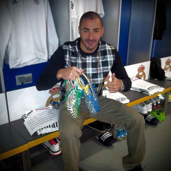Karim Benzema On Twitter My New Boots For My Next Champions League Battle Yohji Yamamoto F50 Boots Ucl Which Do You Prefer Green Or Blue Http T Co Yywopd8z8w