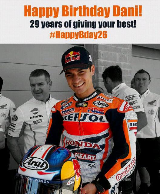 Dani Pedrosa turns 29 today! Happy Birthday Dani!! 