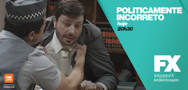 CanalFX_br's tweet photo. Hoje é dia de episódio inédito de #PoliticamenteIncorretoNoFX! Você vai assistir? Então, dê um RT! #AtilioHonesto http://t.co/liMscZ1q7w