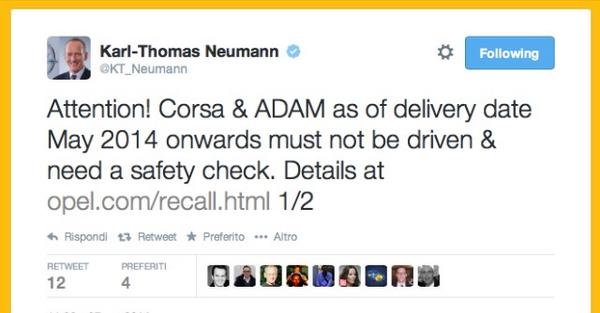 brunoberetti's tweet photo. Alerta de seguridad de @KT_Neumann presidente @Opel en @twitter por coches defectuosos ¿Qué os parece? #eHealthEPHOS http://t.co/NjBhH0iz0c