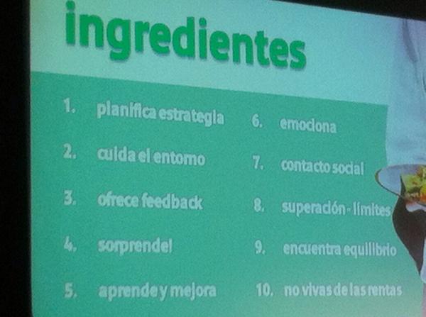 noemiboza's tweet photo. Los 10 ingredientes de la gamificación según @ialcaraz de @SodexoBI #playmotivacion http://t.co/K480WEZRQa