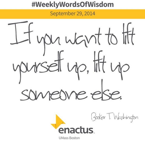 EnactusUMB's tweet photo. Do you need a hand? #EnactusUMB #WeeklyWordsofWisdom http://t.co/MXvSLXKuZY