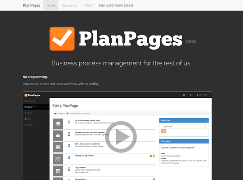 BetaList's tweet image. PlanPages: Business process management for the rest of us btl.st/1rET1vt
