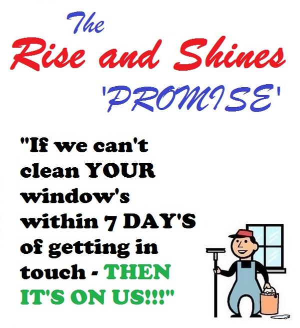 Rudder891's tweet image. @RSWindowCleaner 'The New Promise' from the your FRESHEST local Window Cleaners!! #7dayPROMISE