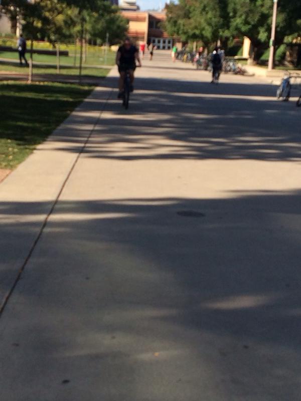 CSUbikecops's tweet photo. No Respect. #CSUBikePD #respectthedismountzone  🚲🚨 http://t.co/13XubG9fxA