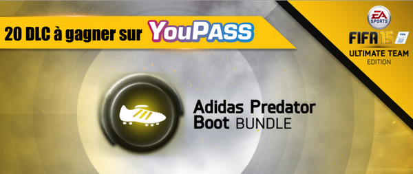 YouPassFR's tweet photo. 20 DLC Adidas #FIFA15 à gagner sur http://t.co/zteLv7lC1g  : Inscrivez votre console + #RT pour tenter votre chance ! http://t.co/vExPHNxBtt