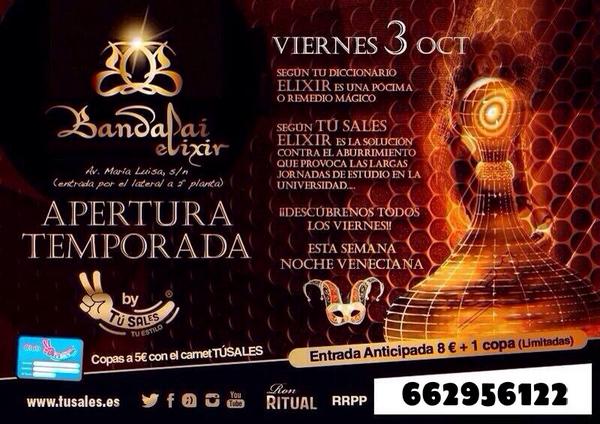 SevJoven's tweet photo. Disfruta de tus copas a 5€ en nuestras mejores Fiestas! Con el carnet de @clubtusales 
+info:662956122 http://t.co/VXOcSca2Q6