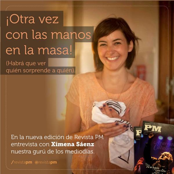 revistapm's tweet photo. Charlamos con nuestra gurú de los mediodías, la grosa de @ximena_saenz, y de esa charla salió una hermosa nota. http://t.co/7cLkrnCI7t