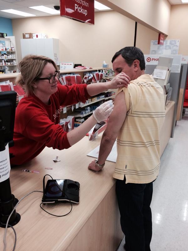 Leading from the Front!  DTL Jerry gets his flu shot at 2203...and drives my sales!!  Thanks Jerry:)