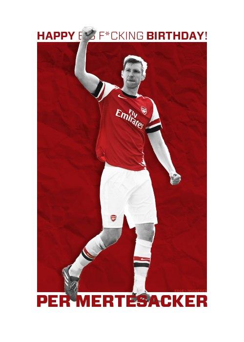 Happy birthday, Per Mertesacker!    We love and respect you! 