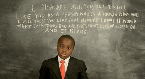 iamkidpresident's tweet photo. Sometimes when you disagree with a person it can be easy to forget they are a person. http://t.co/mH8QepTcMS