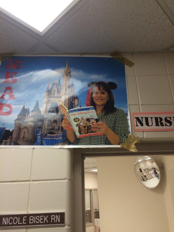 lieberherrp's tweet photo. It's funny cuz she fell & now she's at the nurse #wheresMC http://t.co/R8Yf94fdg2