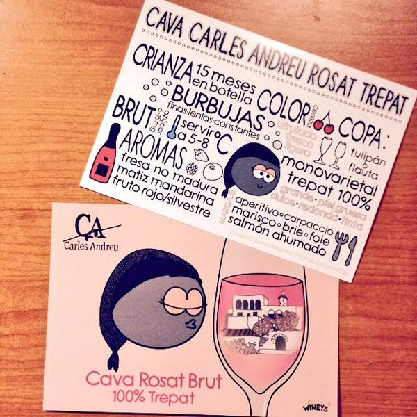 Acabadas d salir postales del <a href="/DO_Cava/">D.O. Cava</a> Carles Andreu #Trepat diseño exclusivo para ellos <a href="/DOConcaBarbera/">DO Conca de Barberà</a> <a href="/festatrepat/">Festa del Trepat</a>