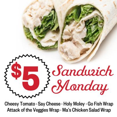 The greatest thing about Monday? $5 sandwiches at Earth Fare!

#SandwichMonday