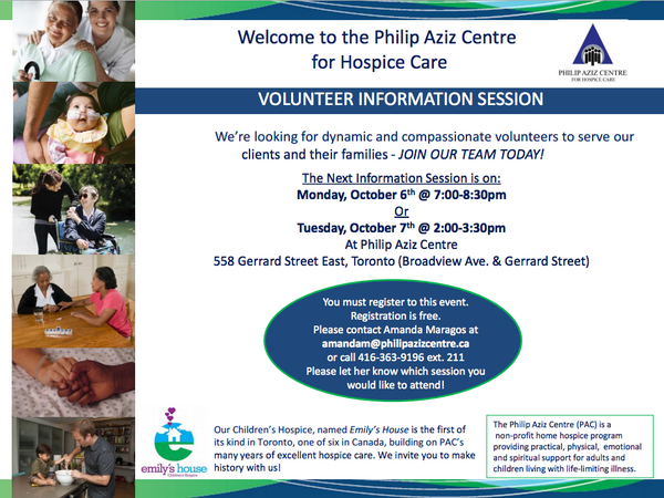 EmilysHouseTO's tweet photo. Hey #Toronto, #EmilysHouse is searching for Volunteers! For dates and more info, visit: http://t.co/DoX0Q1wTZZ http://t.co/b2sZanIoR1