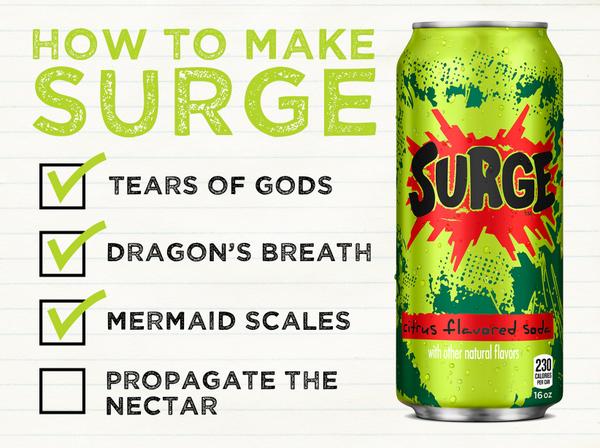 Gods' tears, dragon flame, mermaid scales...do you know how long it takes to make this stuff?  We're working on it.