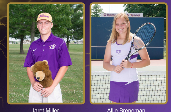 BHSGoldenBears's tweet photo. Congrats Jaret Miller GO and Allie Breneman GT, Wk 4 BHS Athletes of the Week. http://t.co/vnV8XBKfLW http://t.co/obEULoZlW5