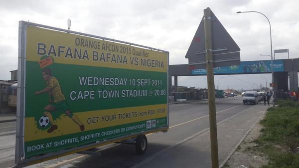 OutvertMedia's tweet image. Bafana v Nigeria in Cape Town