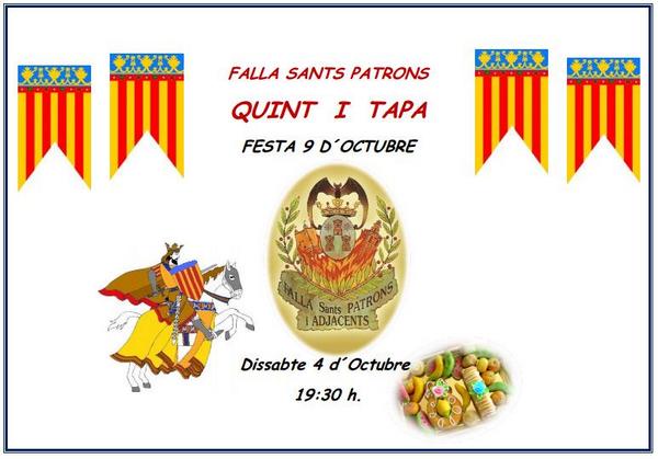 Dissabte 4 d'Octubre a les 19:30h ... #9dOctubre #falles #somdelganao