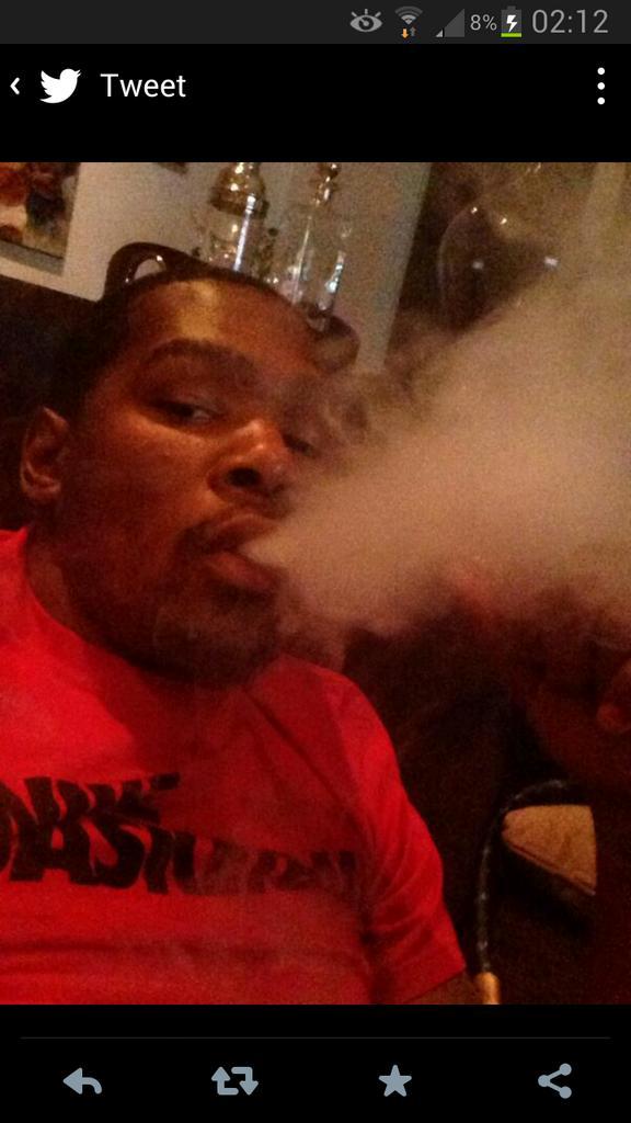 I ironically wore my Kevin Durant Seattle jersey and found out it was his birthday like an hour after happy bong day 