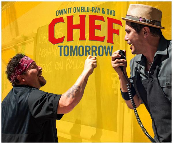 Can you smell what's coooking? Chef is available on Blu-ray &amp; DVD tomorrow> ushe.biz/Chef