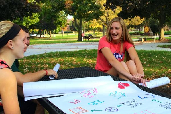 DGaken's tweet photo. #LAS2014 spent this beautiful day on the @CMUniversity campus outside sharing their stories with each other! http://t.co/9yoFAOzi6y