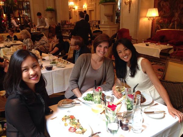 Best lunch ever Four Seasons Hotel George V with Catherine Carsdoso