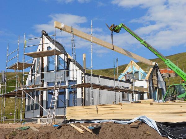 LogHomeScotland's tweet image. Looking Good: Our Modular Timber Frame construction Nr Gairloch in Wester Ross &amp;gt; 130sqm 3 bedrooms affordable home!