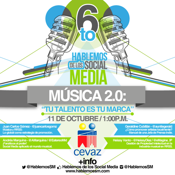 HablemosSM's tweet photo. 6to #HablemosSM: 11 de octubre en @cevazzulia desde la 1:00 pm. ¡Sin registro virtual! http://t.co/oE63kBQK1s