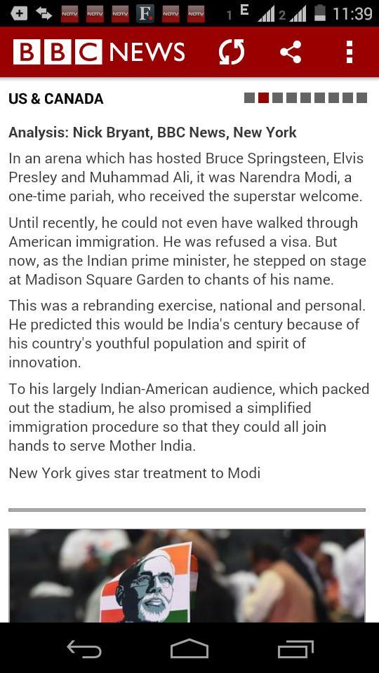 ToshuMisra's tweet image. BBC analysis of Narendra Modi visit at MSG #ModiAtMadison #ModiInAmerica