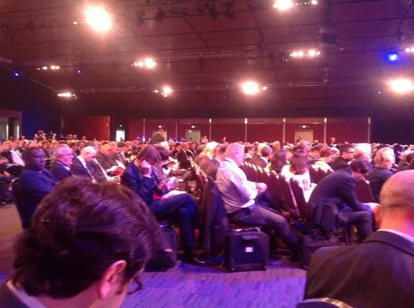 Solutions4SWIFT's tweet image. Opening plenary of Sibos 2014 in Boston is about to start...