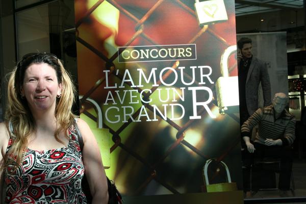 Voici des photos de la promotion l'amour avec un Grand R...500$ à gagner en carte cadeau Les Rivières #avecungrandR
