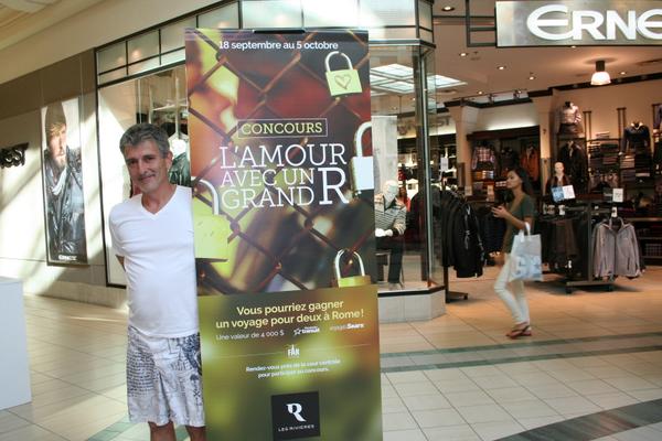 Voici des photos de la promotion l'amour avec un Grand R...500$ à gagner en carte cadeau Les Rivières #avecungrandR
