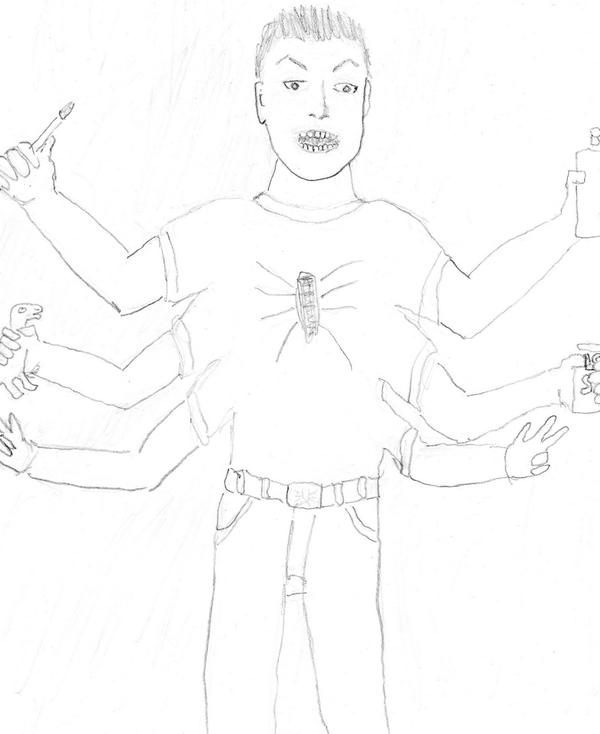 theeroyalewhee's tweet image. did a sketch of a #manspider version of @scaryart1973 and here it is!