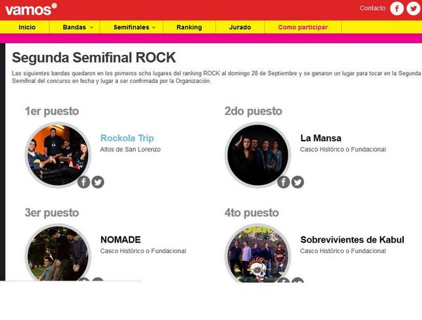 RockolaTrip_Lp's tweet photo. FUE INCREIBLE COMO SE PORTO LA GENTE CON NOSOTROS! GRACIAS! LOS ESPERAMOS EN LA 2º #SemiFinalROCK de #VamosLasBandas http://t.co/Frsh4uK0JN
