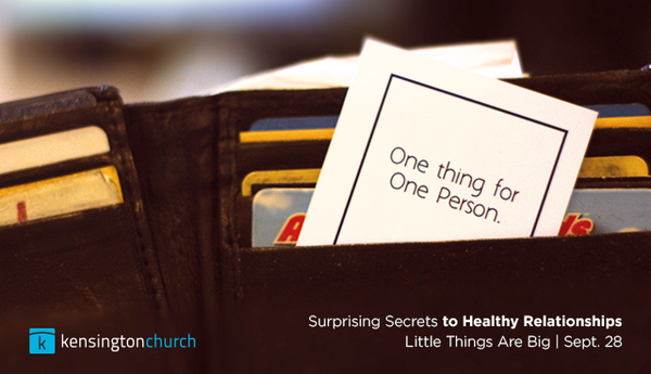 KensingtonCC's tweet photo. How will you show love in the little things this week? #OneThingOnePerson http://t.co/AJX9Cf8Q6y