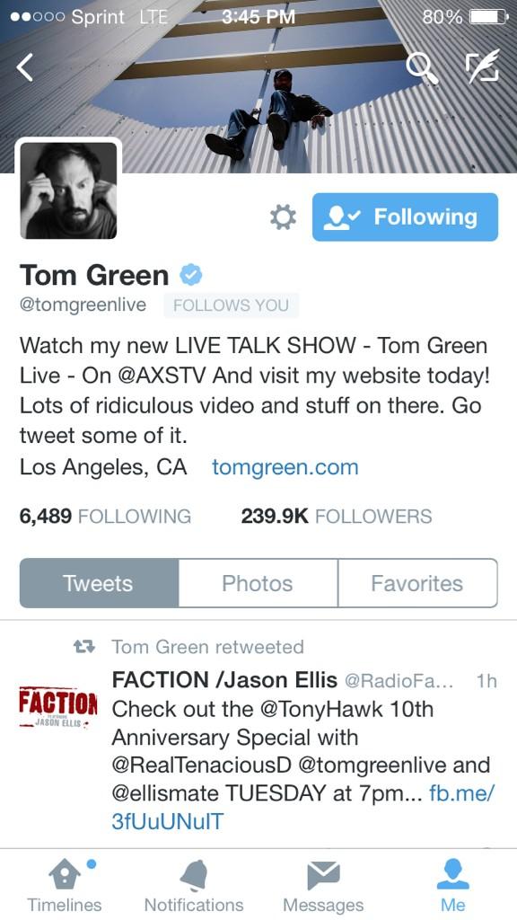 BowlMole's tweet photo. Tom Green uses bowl mole, you should too! http://t.co/I9yOCedDKx