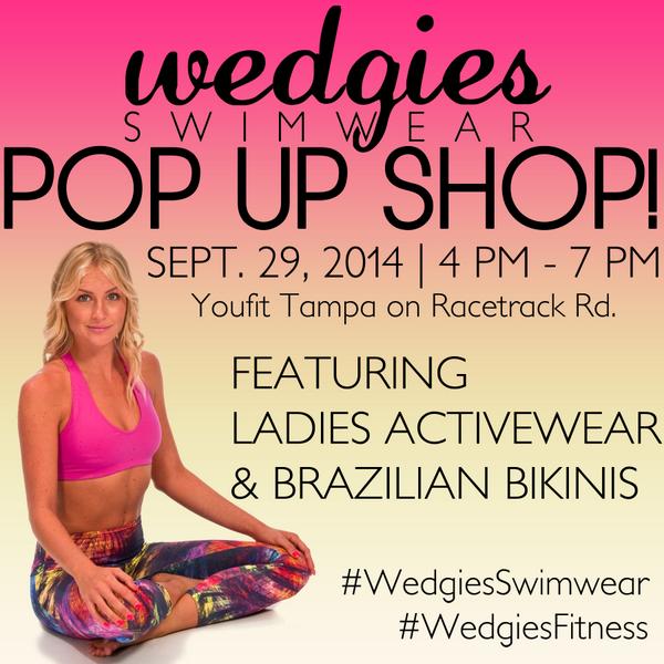 MegaYummo's tweet photo. Come see @WedgiesSwimwear YouFit Tampa on Racetrack Road for #PopUpShop #wedgiesFitness #wedgiesSwimwear #newarrivals http://t.co/tIe8vSBoX8