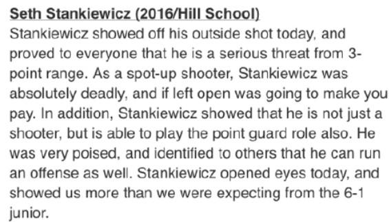Team_Pa16's tweet photo. Seth Stankiewicz '16 Hill School / TEAM PA write up from COBL Performance Camp yesterday in West Chester, PA. http://t.co/85tNhf93w0