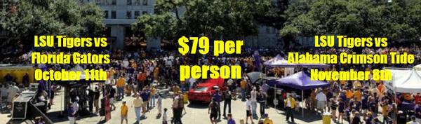 AMPartyBusLimos's tweet image. #LSU #tailgating 'transportainment' $79 pp. Fla. #Gators &amp;amp; Bama #CrimsonTide! Limited seating. ampartybus.com/tailgating/