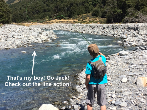 HookMad's tweet photo. Not a bad cast for my lad Jack - Backcountry NZ fly fishing! - http://t.co/lJbhdimqrK #hookmad #flyfishing http://t.co/MUKHbLl4w3
