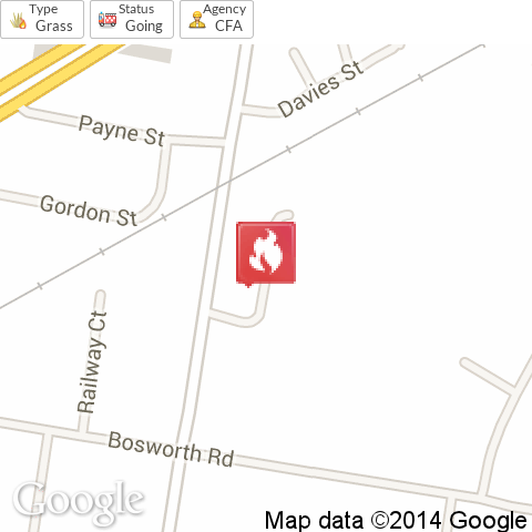 Firewatch_VIC11's tweet photo. Campbells Dr, #Bairnsdale. Grass, going. Timeline: http://t.co/7hLJPXhTVo #vicfires http://t.co/IE0n3tGbU0