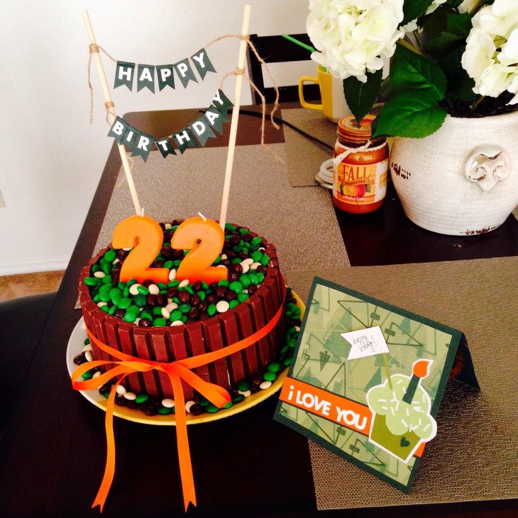 My spin on the Pinterest Kit Kat cake: Hunting Version

Happy birthday Ryan Tyler! 