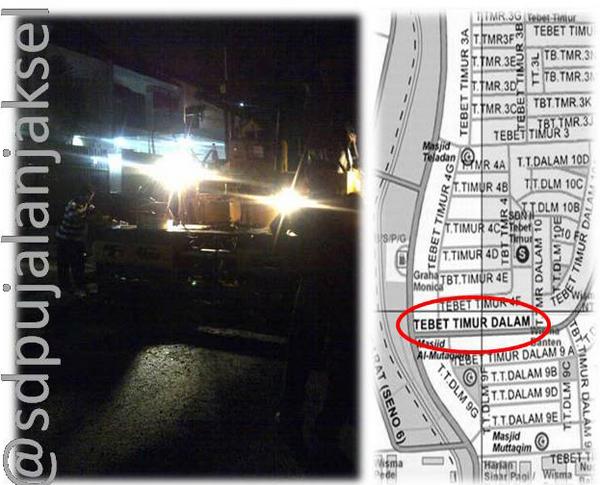 BinaMargaDKI's tweet photo. @sdpujalanjaksel Pengaspalan Jl. Tebet Timur Dlm, Selasa 30/9 Pkl. 01:58 WIB. @TMCPoldaMetro http://t.co/I8izJFIfom
