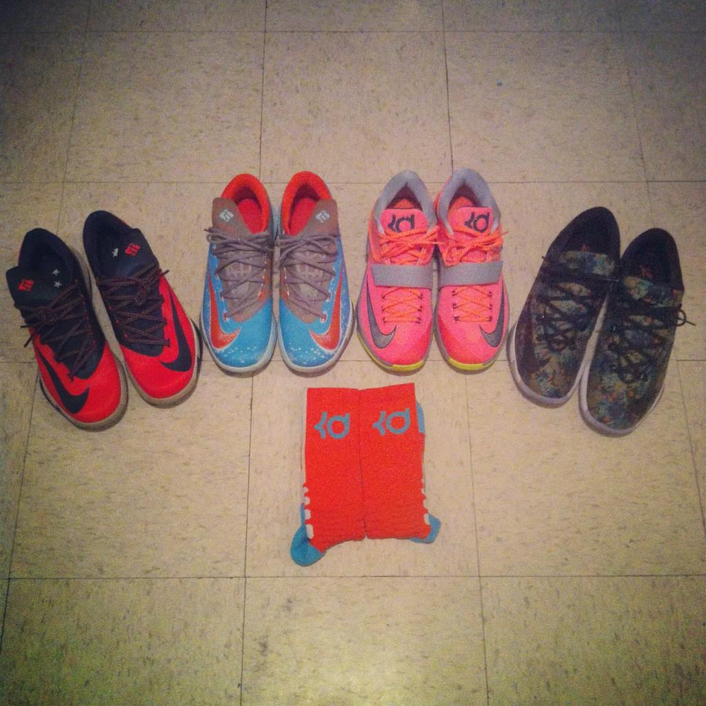 Happy 26th Birthday, Heres my collection of Kevin Durants sneakers: 