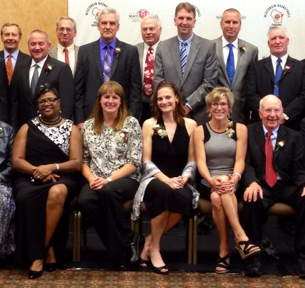 WisBCA's tweet photo. Picture from Saturdays WBCA Hall Of Fame banquet in Wisconsin Dells - Class of 2014 Inductees http://t.co/DRqUGlbcNo