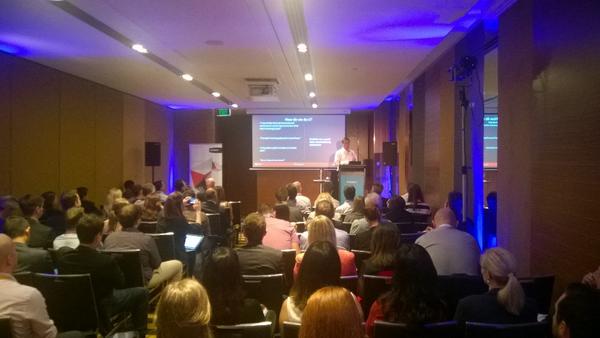 SitecoreANZ's tweet photo. Ryan on #commerce during the product session http://t.co/zBiP0p7sQp