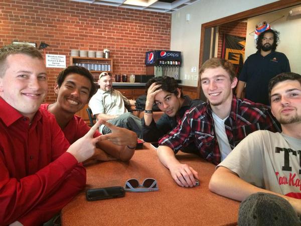UCOTekes's tweet photo. @ucoteke at P.E.C conference at #okstate this weekend.  Brotherhood in Stilly http://t.co/0NjTCZHlnL